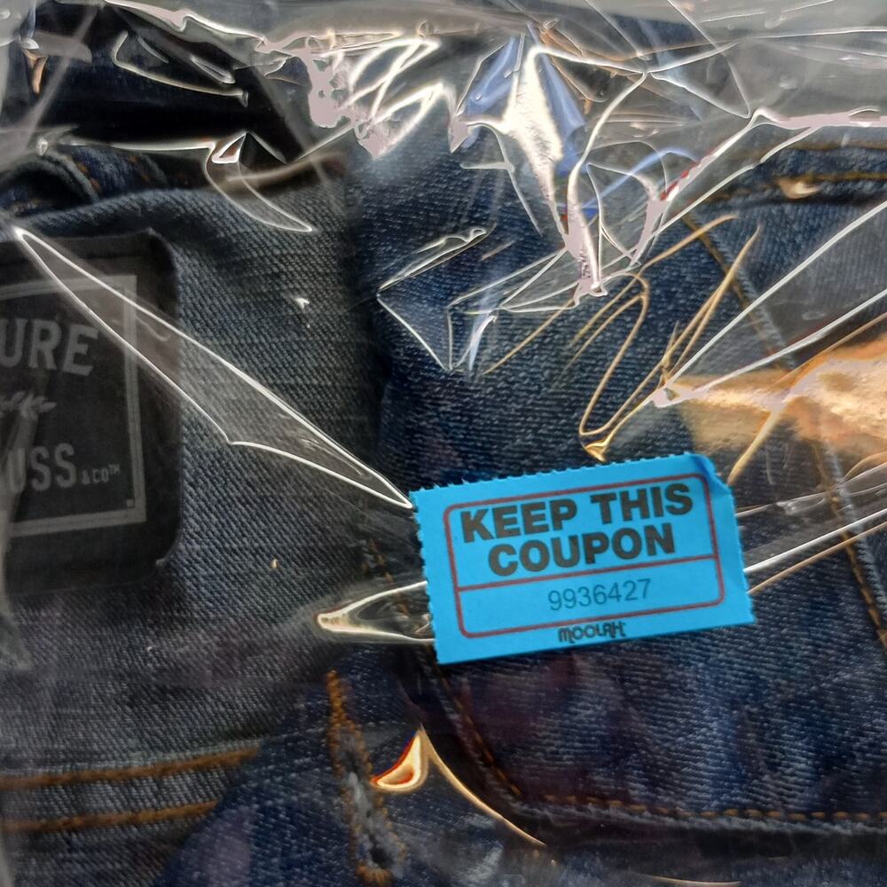 Levi Strauss Signature Gold Womens Denim Trucker Jacket Blue Large Classic - Picture 10 of 10